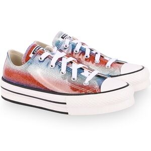 Converse sneakers 4th July Glitter Drip Sneakers in Red and Blue Youth 4.5